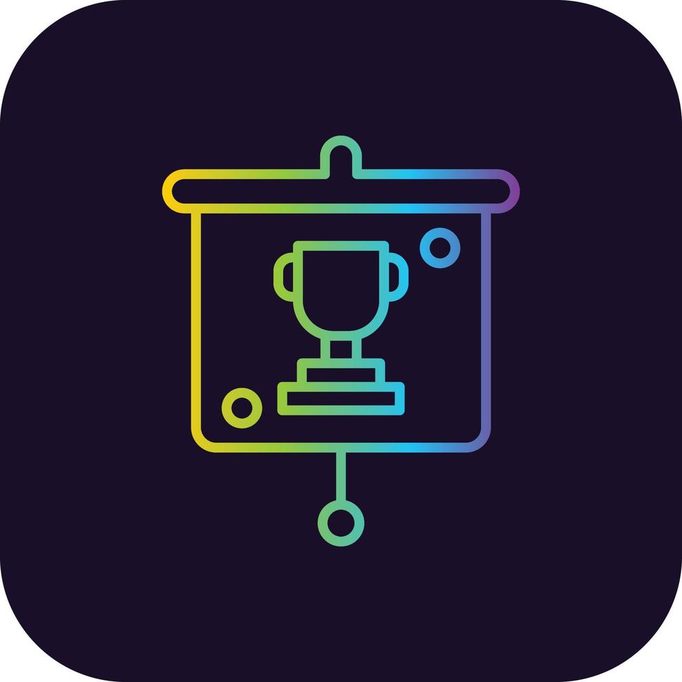 Education Presentation Gradient Icon vector