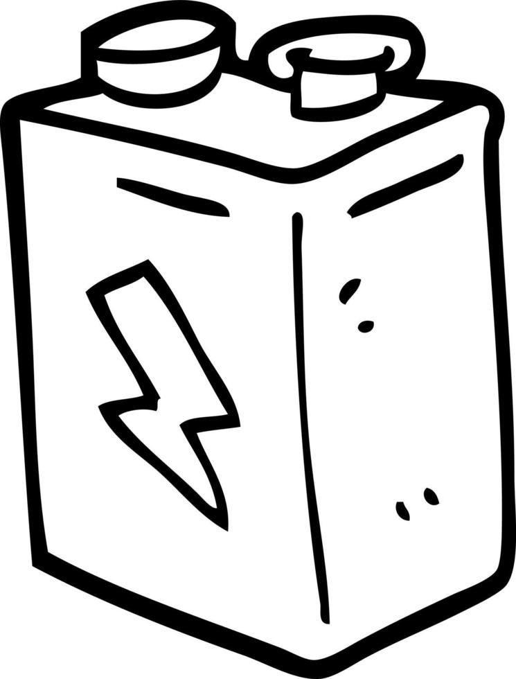 line drawing cartoon battery 9914194 Vector Art at Vecteezy