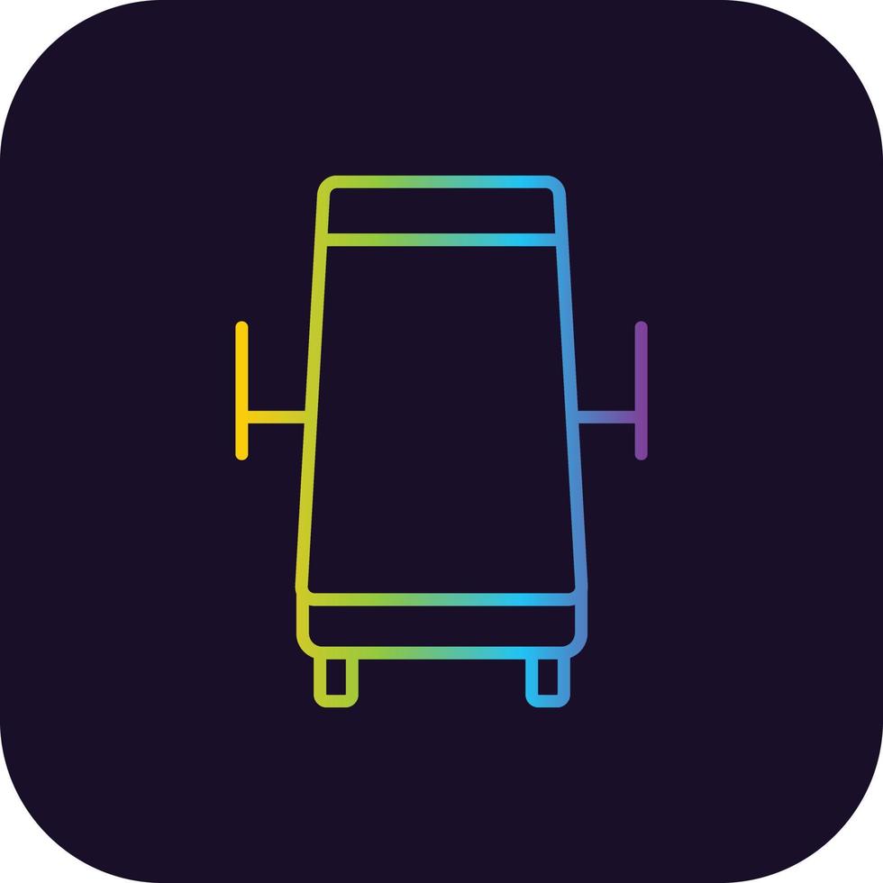 Table Gradient Icon vector