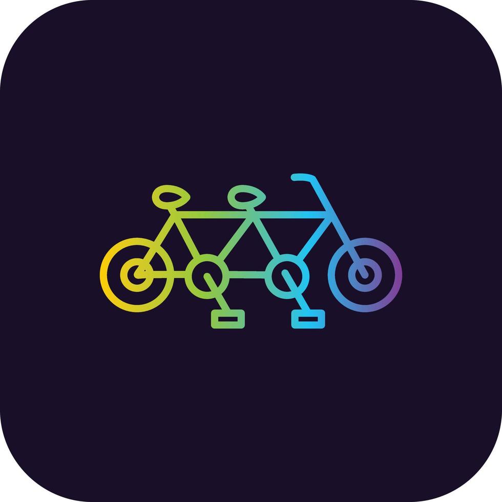Tandem Gradient Icon vector