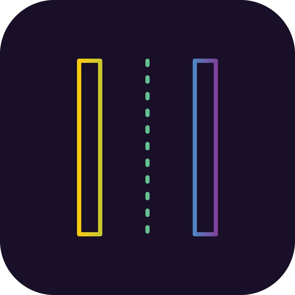 10 - Lane Gradient Icon vector