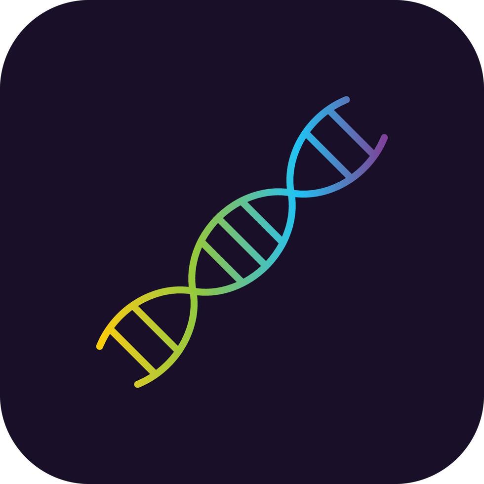 Dna Gradient Icon vector