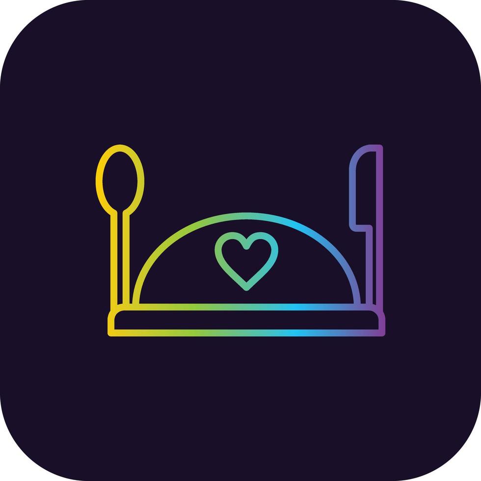 Meal Gradient Icon vector