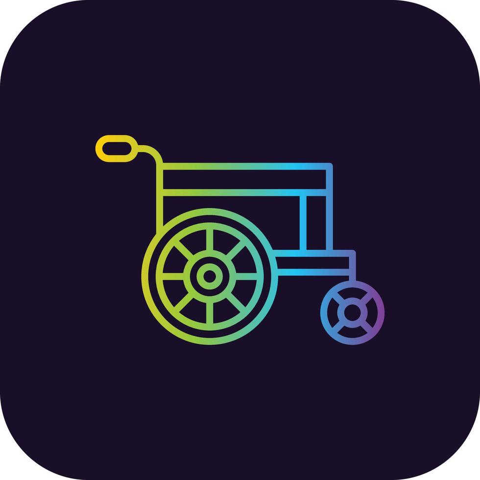 Wheelchair Gradient Icon vector