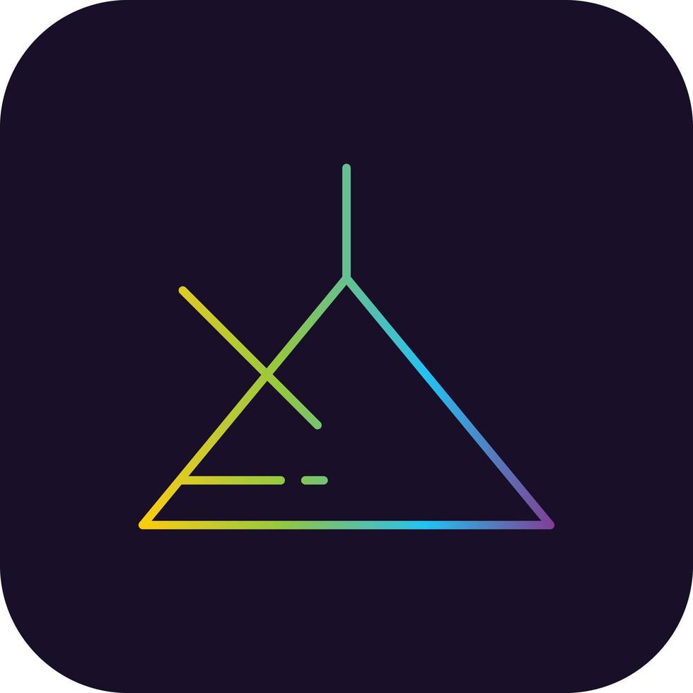 Triangle Gradient Icon vector