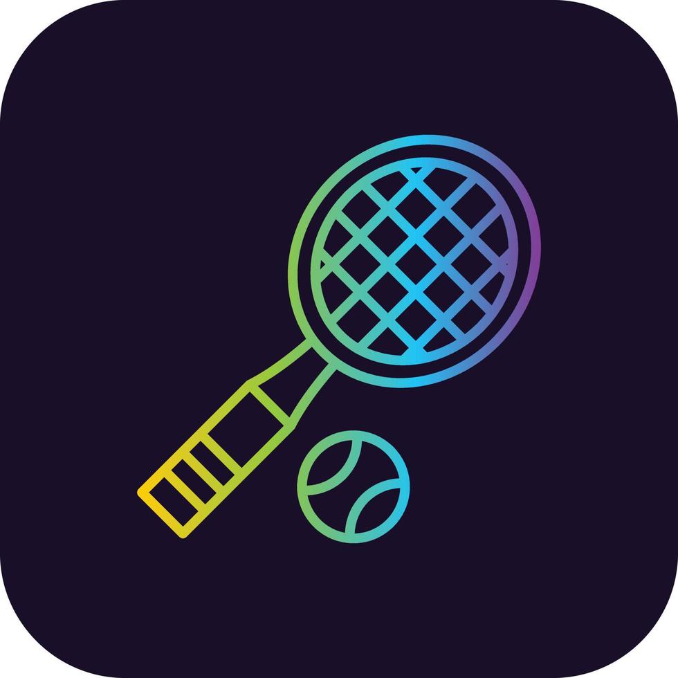 Tennis Gradient Icon vector