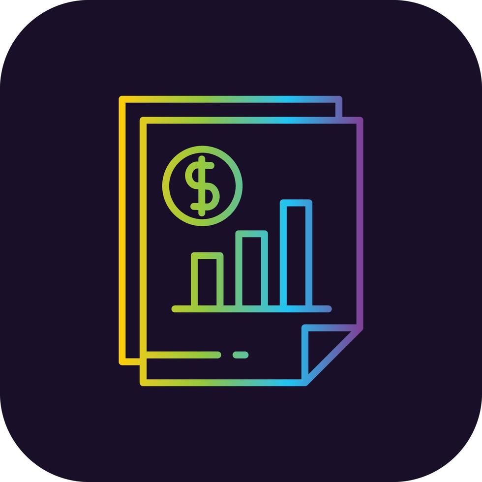 Budget Gradient Icon vector