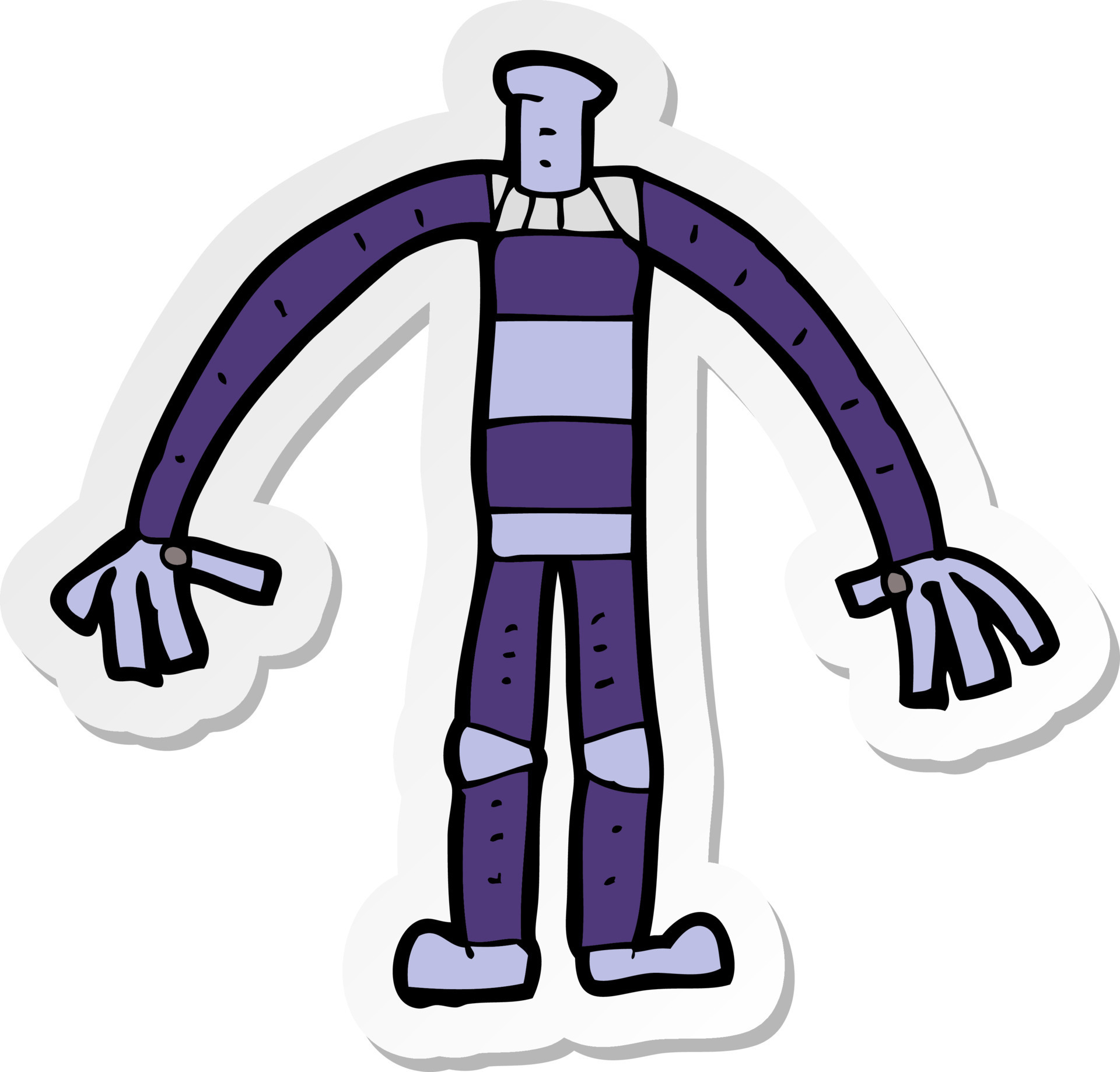 sticker of a cartoon robot body 9914734 Vector Art at Vecteezy sticker of a cartoon robot body 9914734 Vector Art at Vecteezy