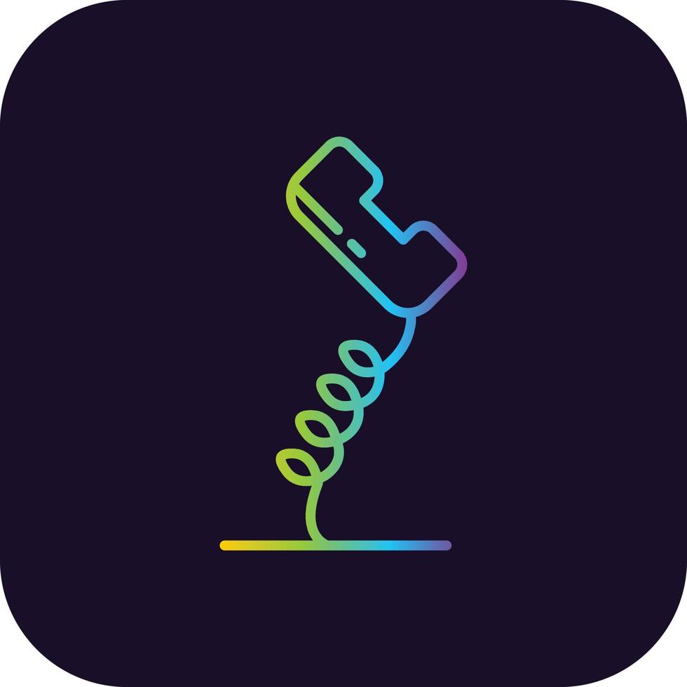 Telephone Gradient Icon vector