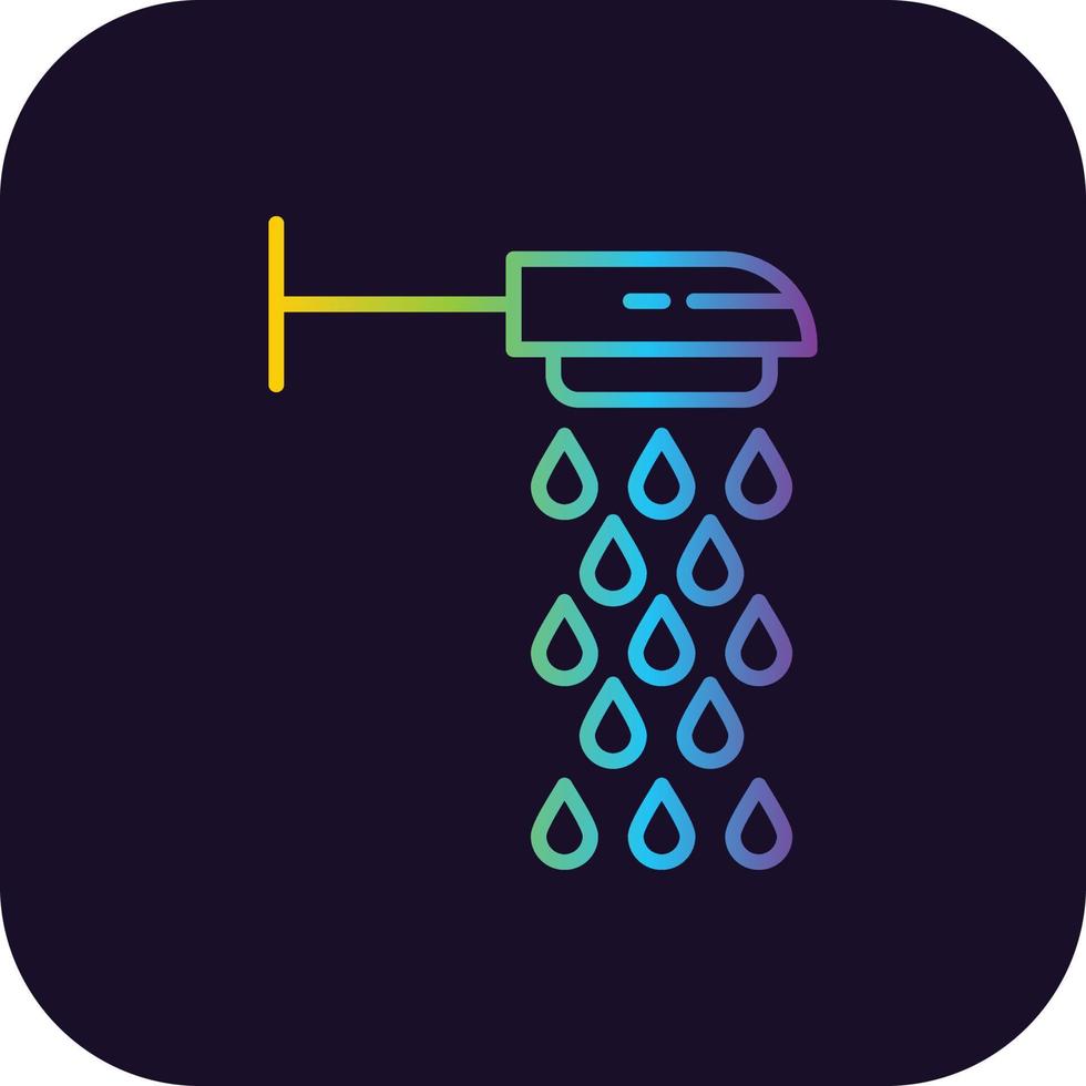 Shower Gradient Icon vector