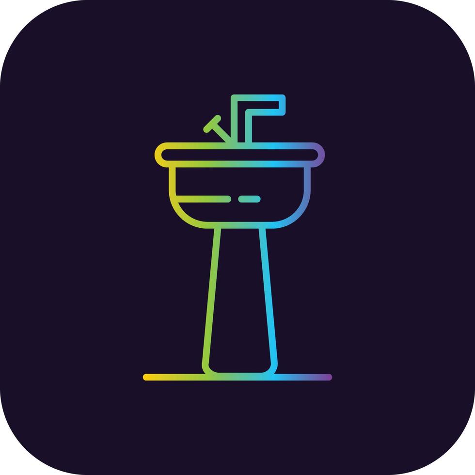 Basin Gradient Icon vector