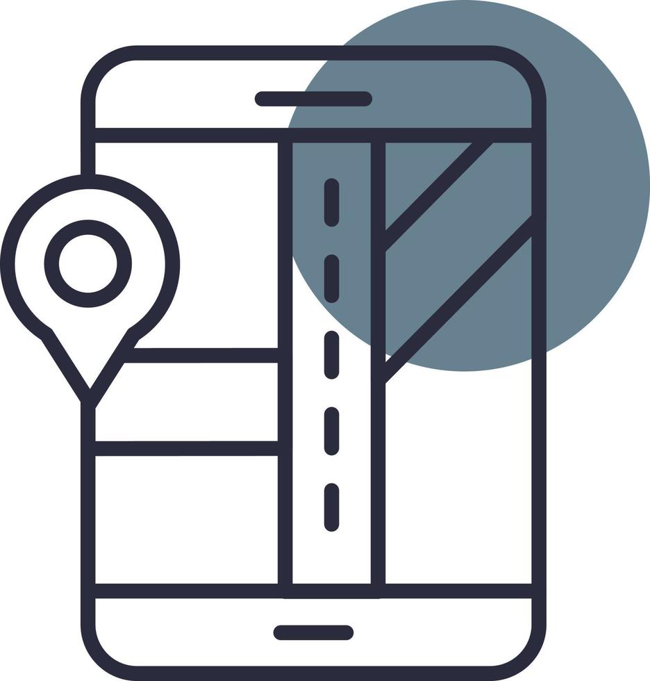 Navigation Gradient Icon vector