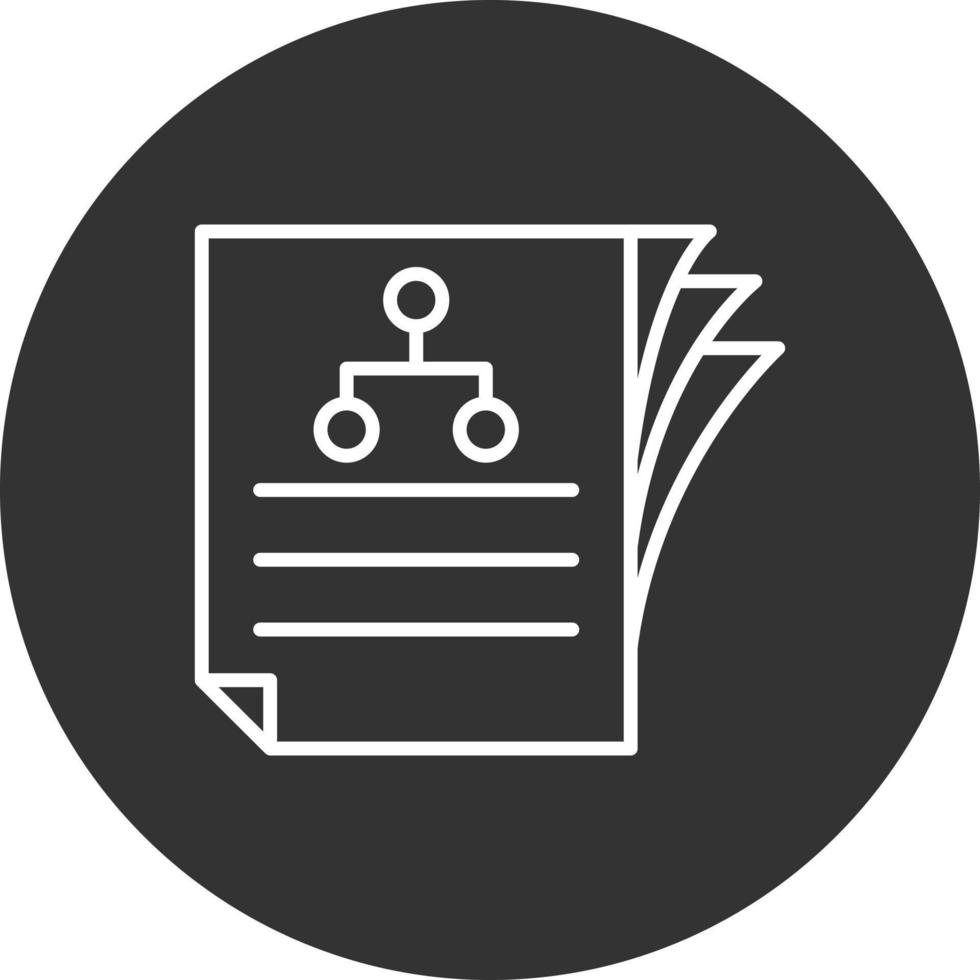 Project Line Inverted Icon vector