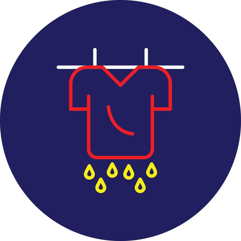 Drying Line Multicolor vector