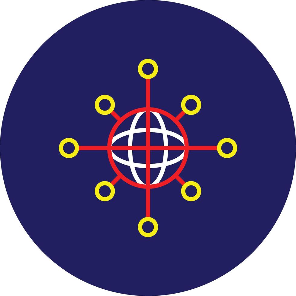 Connectivity Line Multicolor vector