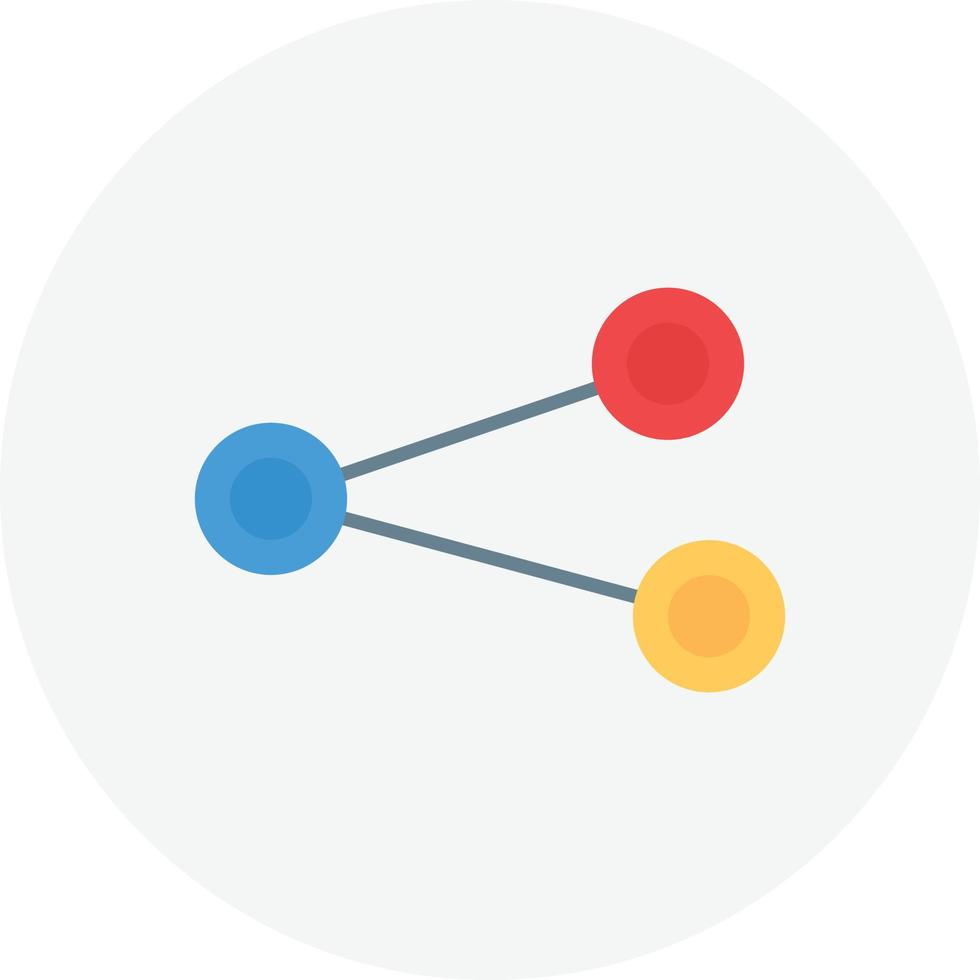 Link Flat Circle vector