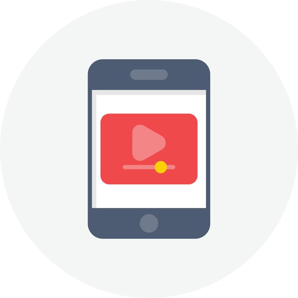 Video Mange Flat Circle vector