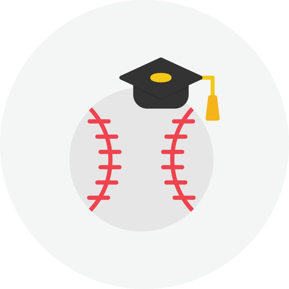 Sports Education Flat Circle vector