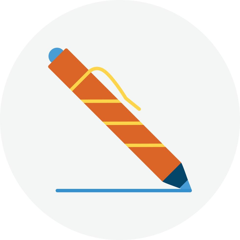 Pen Flat Circle vector