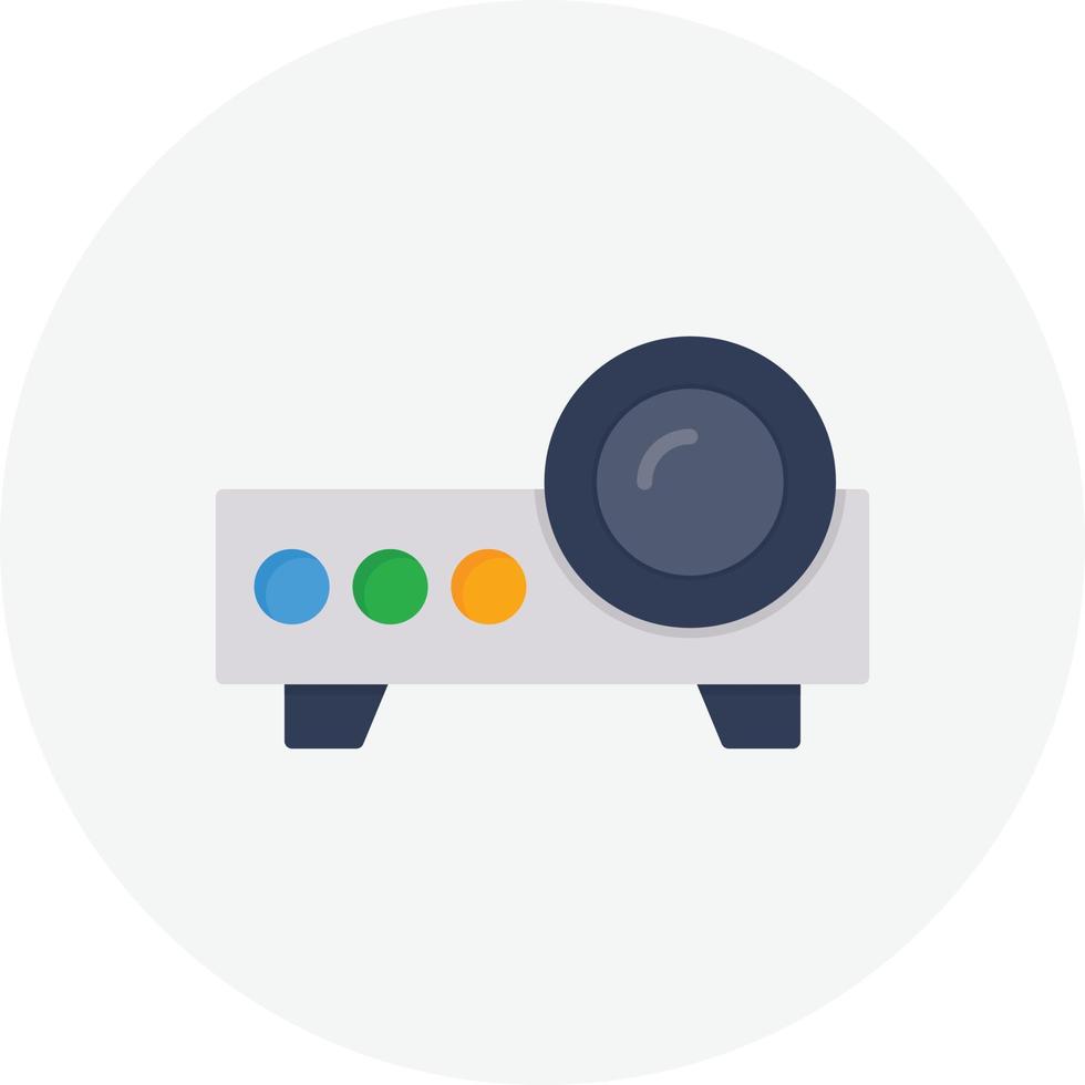 Projector Flat Circle vector