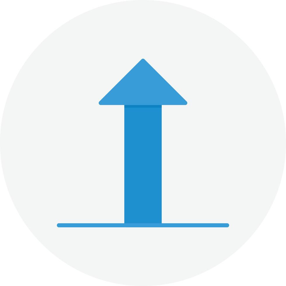 Upload Flat Circle vector
