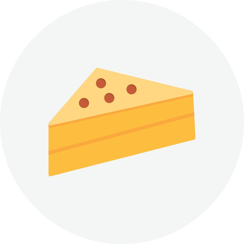 Cake Flat Circle vector