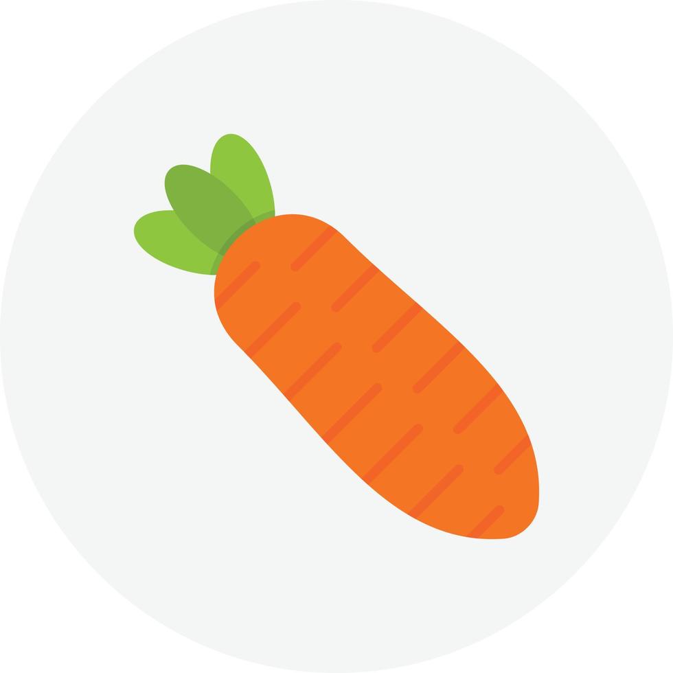 Carrot Flat Circle vector