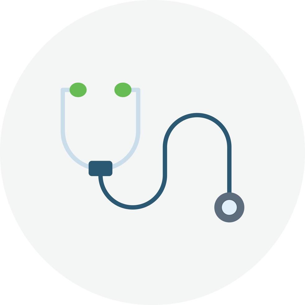 Stethoscope Flat Circle vector