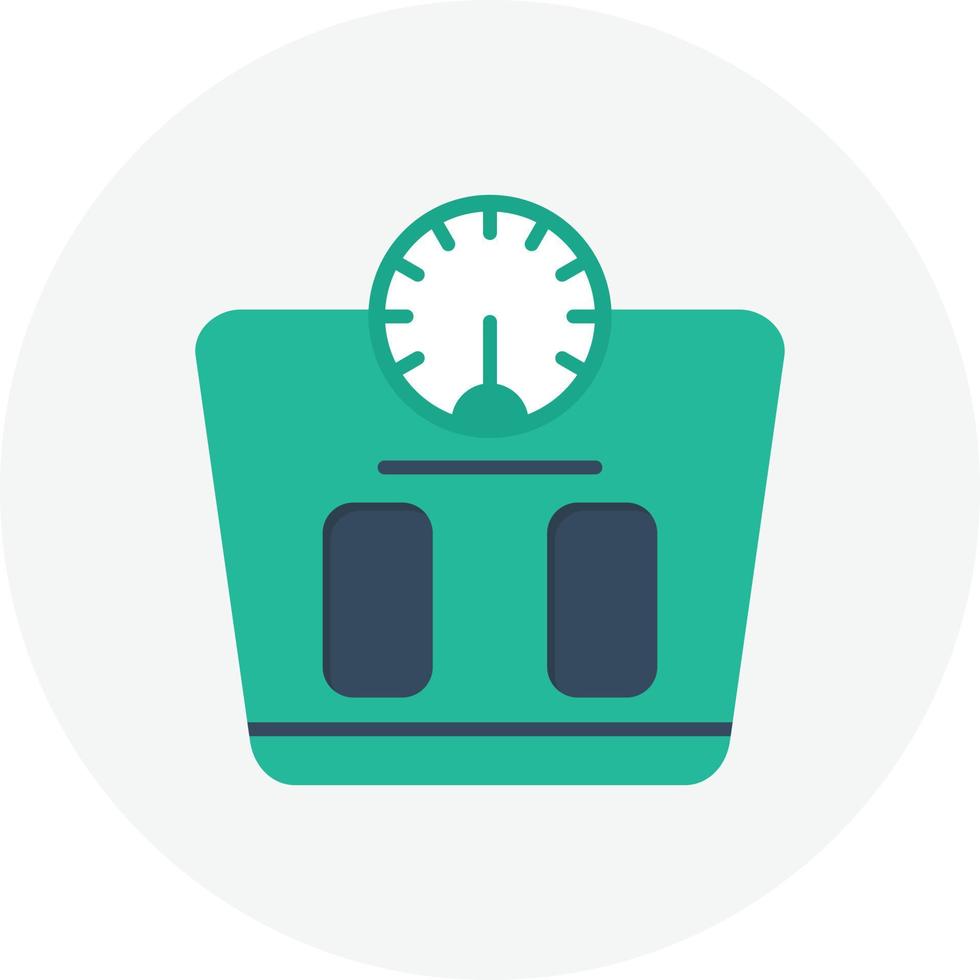 Weight Scale Flat Circle vector