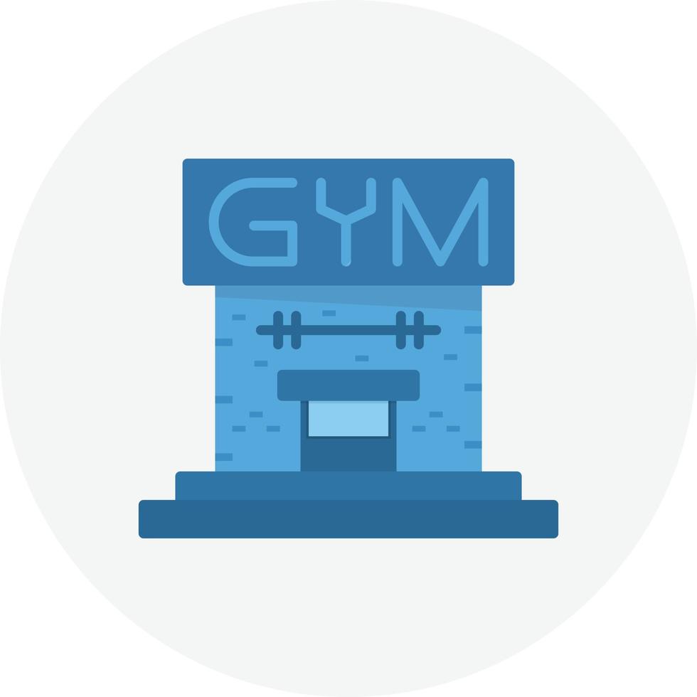 Gym Flat Circle vector