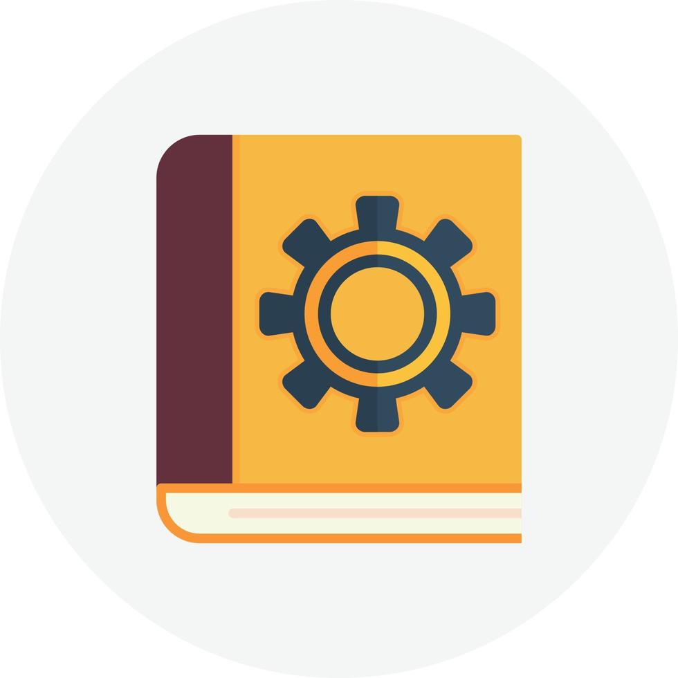 Book Flat Circle vector