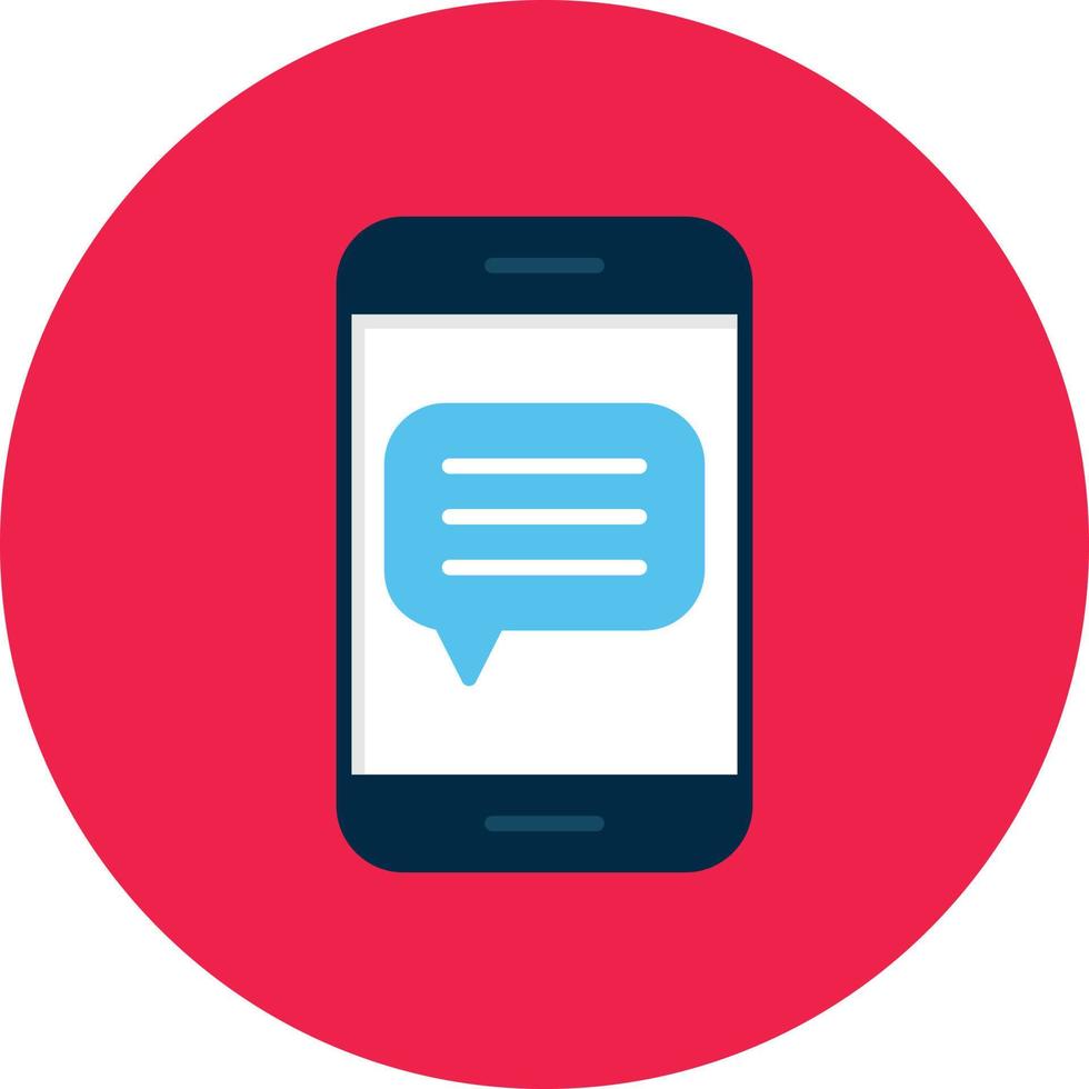 Message Flat Circle vector