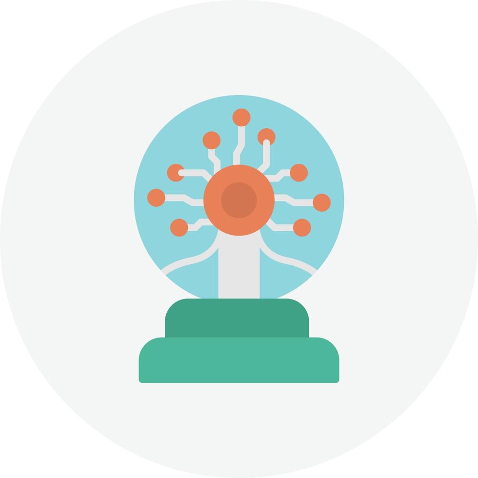Plasma Ball Flat Circle vector