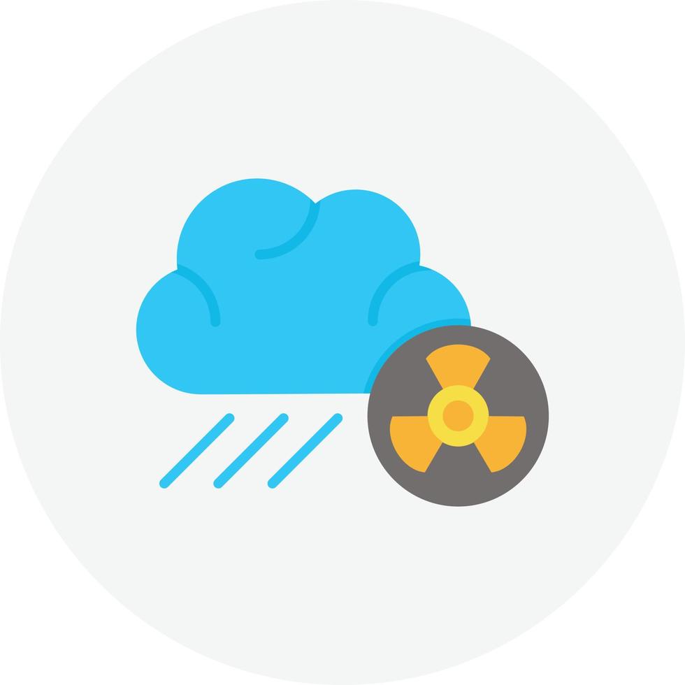 icono de lluvia ácida geno vector