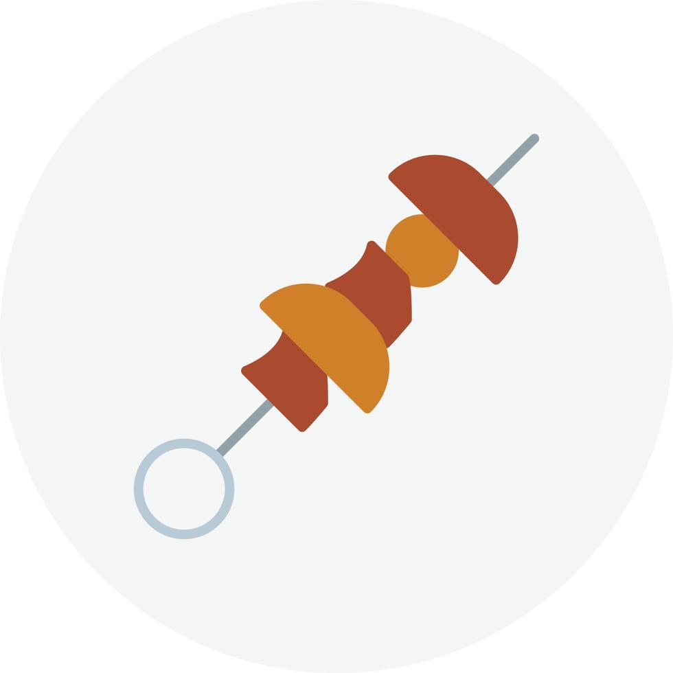 Skewers Flat Circle vector