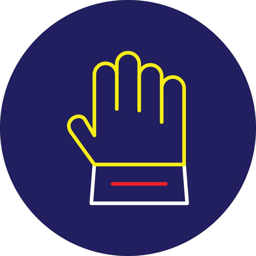 Glove Line Multicolor vector