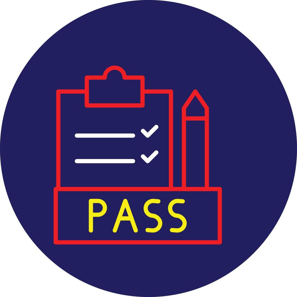 9 - Pass Line Multicolor vector