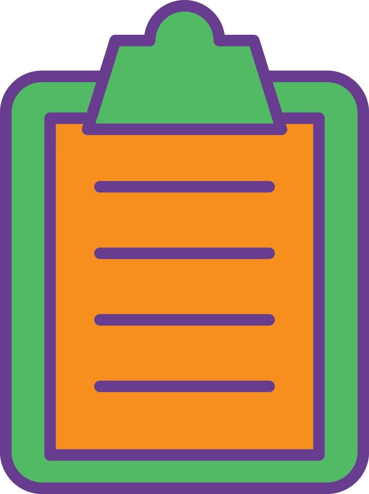 Checklist Line Filled Two Color vector