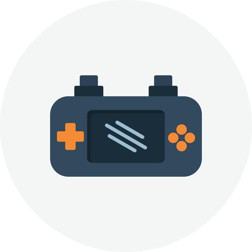 Game Console Flat Circle vector