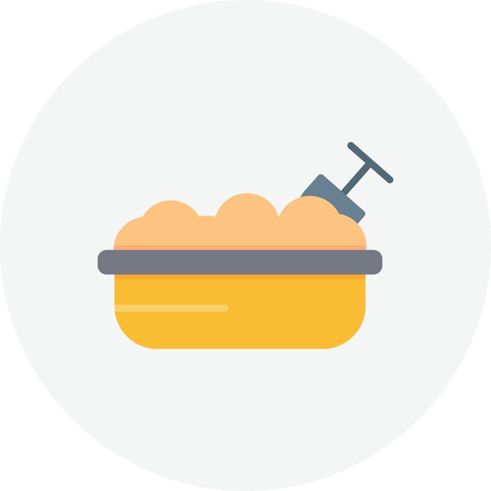Sand Box Flat Circle 9916394 Vector Art at Vecteezy
