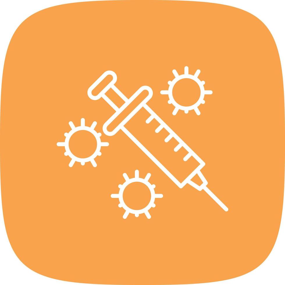 Vaccine Line Round Corner vector