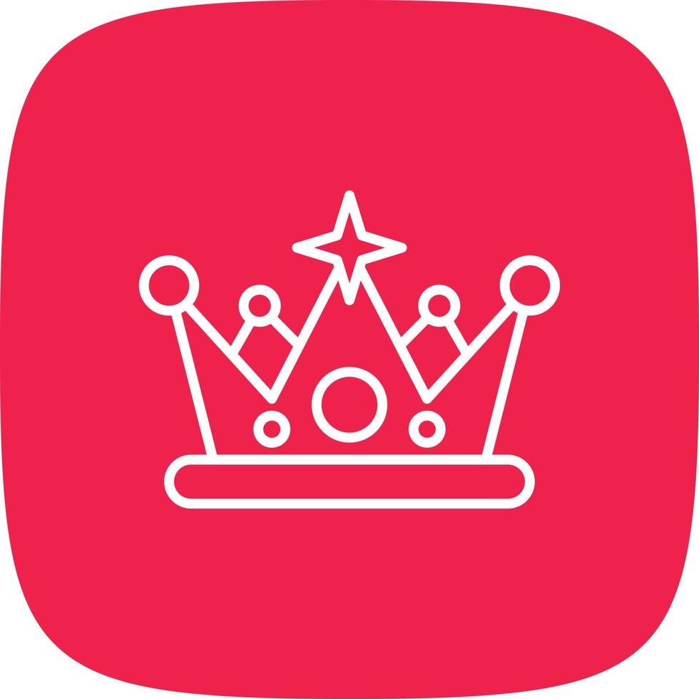 Crown Line Round Corner vector