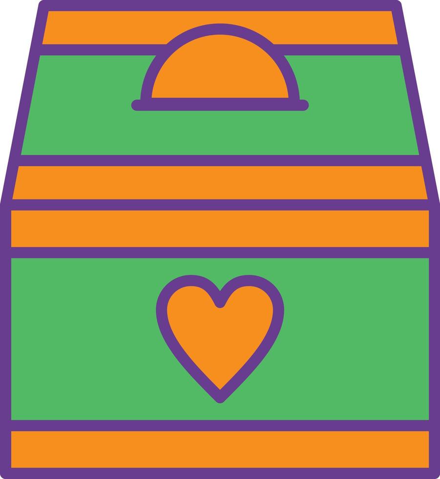 Donation Line Filled Two Color vector