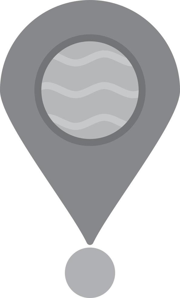 Location Flat Greyscale vector