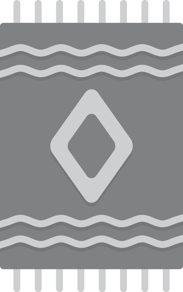 Carpet Flat Greyscale vector