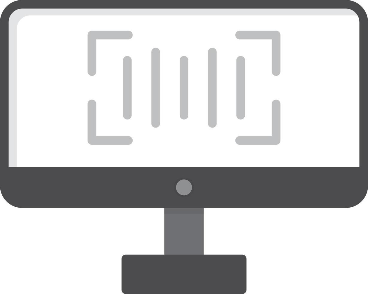 Scanner Flat Greyscale vector