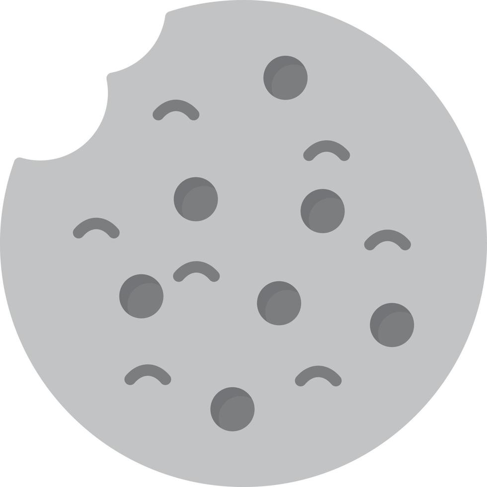 Cookie Flat Greyscale vector