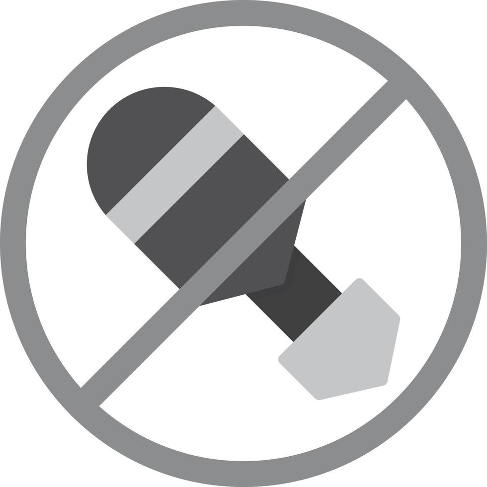 No War Flat Greyscale vector
