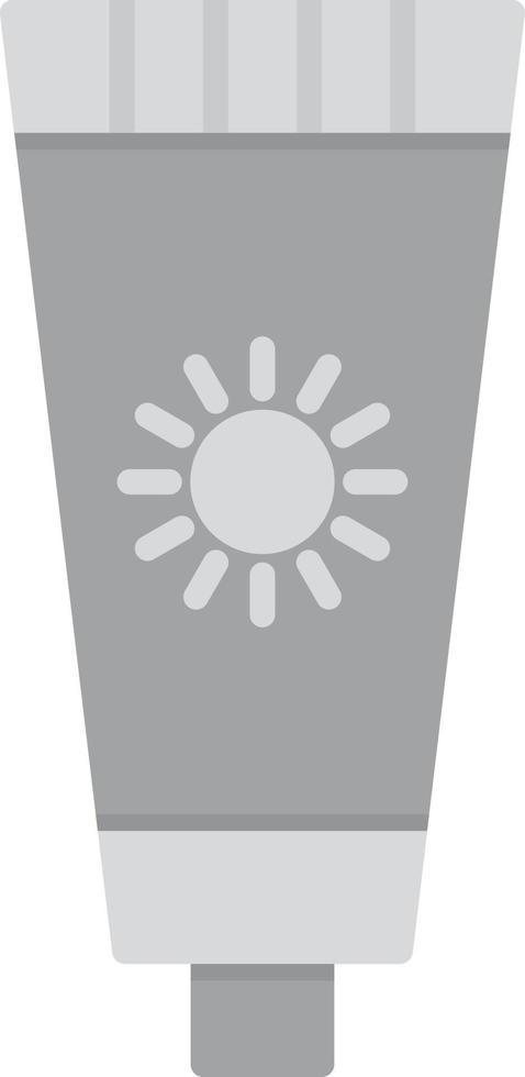 Sunscreen Flat Greyscale vector