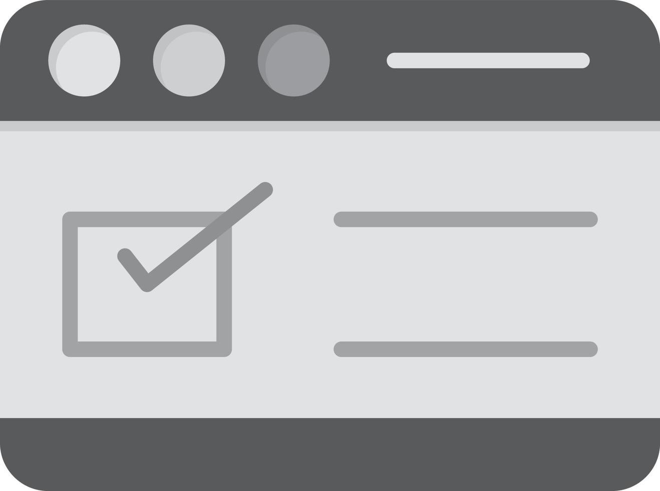 Browser Flat Greyscale vector